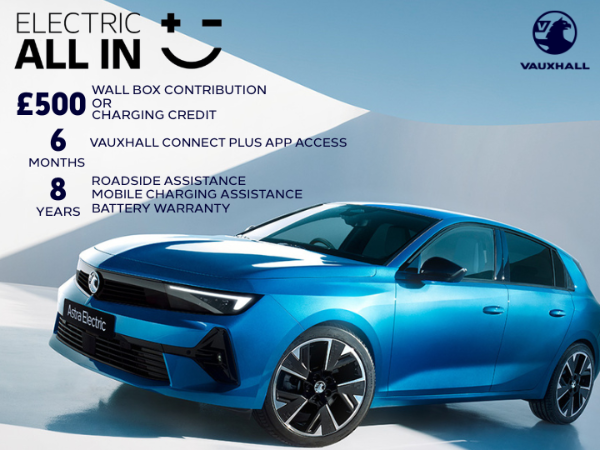 Blue Vauxhall Astra